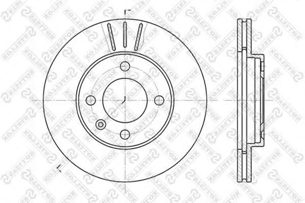 STELLOX 6020-4724V-SX Тормозной диск для VOLKSWAGEN JETTA I (Фольксваген Жэтта и) STELLOX 6020-4724V-SX Тормозной диск для VOLKSWAGEN JETTA I (Фольксваген Жэтта и)