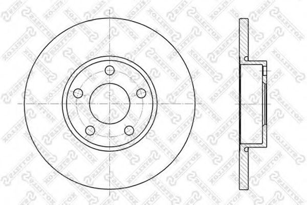 STELLOX 6020-4742-SX Тормозной диск для AUDI 100 (Ауди 100) STELLOX 6020-4742-SX Тормозной диск для AUDI 100 (Ауди 100)