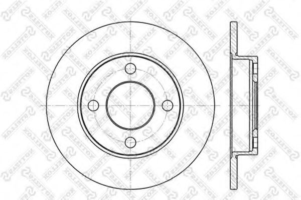 STELLOX 6020-4748-SX Тормозной диск для AUDI 80 (Ауди 80) STELLOX 6020-4748-SX Тормозной диск для AUDI 80 (Ауди 80)