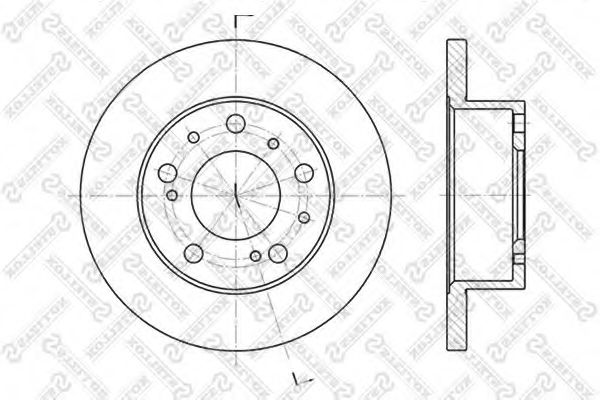 STELLOX 6020-9908-SX Тормозной диск для PEUGEOT (Пежо) STELLOX 6020-9908-SX Тормозной диск для PEUGEOT (Пежо)