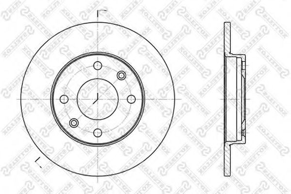 STELLOX 6020-9910-SX Тормозной диск для PEUGEOT 205 II (Пежо 205 2) STELLOX 6020-9910-SX Тормозной диск для PEUGEOT 205 II (Пежо 205 2)