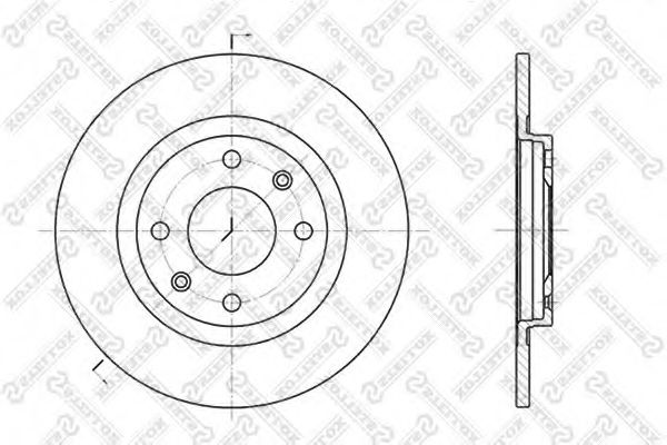 STELLOX 6020-9914-SX Тормозной диск для CITROëN (Cитроëн) STELLOX 6020-9914-SX Тормозной диск для CITROëN (Cитроëн)