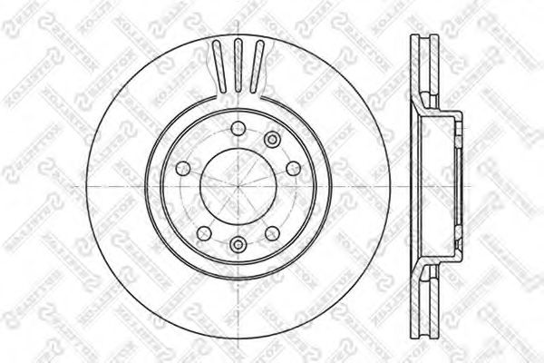 STELLOX 6020-9920V-SX Тормозной диск для PEUGEOT (Пежо) STELLOX 6020-9920V-SX Тормозной диск для PEUGEOT (Пежо)