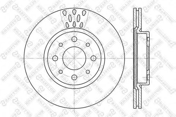 STELLOX 6020-9921V-SX Тормозной диск для FIAT (Фиат) STELLOX 6020-9921V-SX Тормозной диск для FIAT (Фиат)