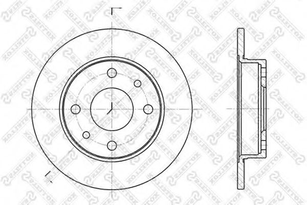STELLOX 6020-9922-SX Тормозной диск для FIAT (Фиат) STELLOX 6020-9922-SX Тормозной диск для FIAT (Фиат)