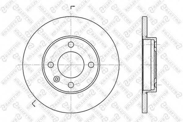 STELLOX 6020-9933-SX Тормозной диск для AUDI 80 (Ауди 80) STELLOX 6020-9933-SX Тормозной диск для AUDI 80 (Ауди 80)
