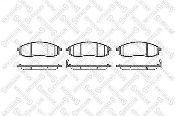 STELLOX 609 012-SX Тормозные колодки для MITSUBISHI COLT/RODEO (Митсубиши/митсубиси Cолт/родэо) STELLOX 609 012-SX Тормозные колодки для MITSUBISHI COLT/RODEO (Митсубиши/митсубиси Cолт/родэо)