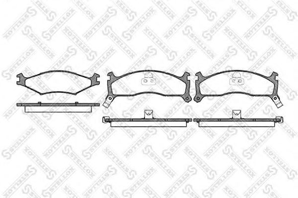 STELLOX 611 002-SX Тормозные колодки для KIA SPORTAGE (Киа Спортейдж) STELLOX 611 002-SX Тормозные колодки для KIA SPORTAGE (Киа Спортейдж)