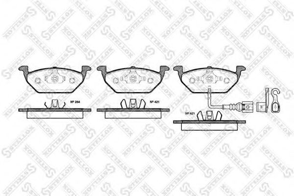 STELLOX 644 021B-SX Тормозные колодки для VOLKSWAGEN (Фольксваген) STELLOX 644 021B-SX Тормозные колодки для VOLKSWAGEN (Фольксваген)