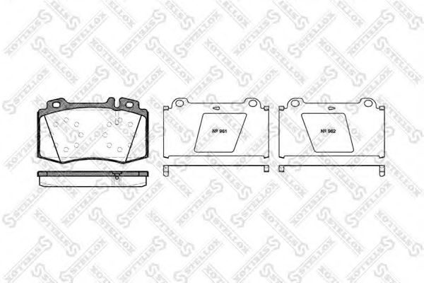 STELLOX 780 000B-SX Тормозные колодки для MERCEDESBENZ (Мерседес бенц) STELLOX 780 000B-SX Тормозные колодки для MERCEDESBENZ (Мерседес бенц)