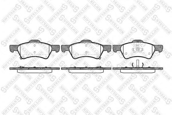 STELLOX 821 002B-SX Тормозные колодки для CHRYSLER (Крайслер) STELLOX 821 002B-SX Тормозные колодки для CHRYSLER (Крайслер)