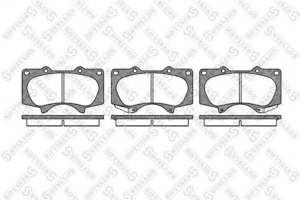 STELLOX 999 000-SX Тормозные колодки для TOYOTA (FAW) PRADO (Тойота/тоета (фав) Прадо) STELLOX 999 000-SX Тормозные колодки для TOYOTA (FAW) PRADO (Тойота/тоета (фав) Прадо)