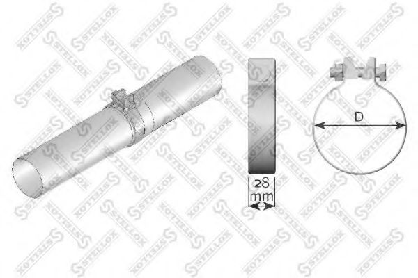 STELLOX 82-01071-SX Соединительные элементы, система выпуска для FORD ESCORT V (Форд Эскорт 5) STELLOX 82-01071-SX Соединительные элементы, система выпуска для FORD ESCORT V (Форд Эскорт 5)