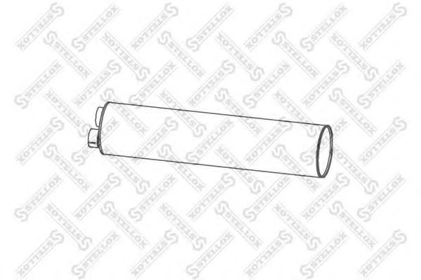 STELLOX 82-03086-SX Средний конечный глушитель ОГ 