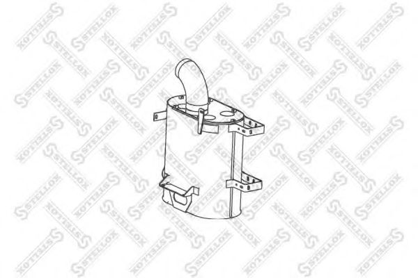 STELLOX 82-03095-SX Средний конечный глушитель ОГ 