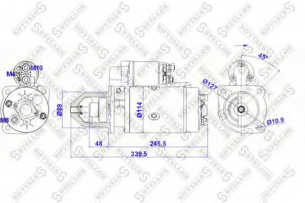 STELLOX 88-02027-SX Стартер для VOLVO (Вольво) STELLOX 88-02027-SX Стартер для VOLVO (Вольво)