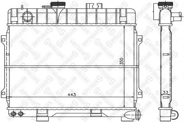 STELLOX 10-25117-SX Радиатор, охлаждение двигателя для BMW 3 (Бмв 3) STELLOX 10-25117-SX Радиатор, охлаждение двигателя для BMW 3 (Бмв 3)