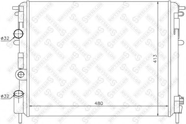 STELLOX 10-25134-SX Радиатор, охлаждение двигателя для DACIA (Дача) STELLOX 10-25134-SX Радиатор, охлаждение двигателя для DACIA (Дача)