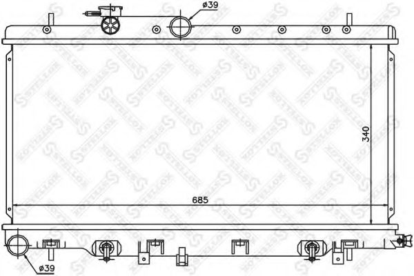 STELLOX 10-25144-SX Радиатор, охлаждение двигателя для SUBARU LIBERTY OUTBACK (Субару Либэртъ аутбэк) STELLOX 10-25144-SX Радиатор, охлаждение двигателя для SUBARU LIBERTY OUTBACK (Субару Либэртъ аутбэк)