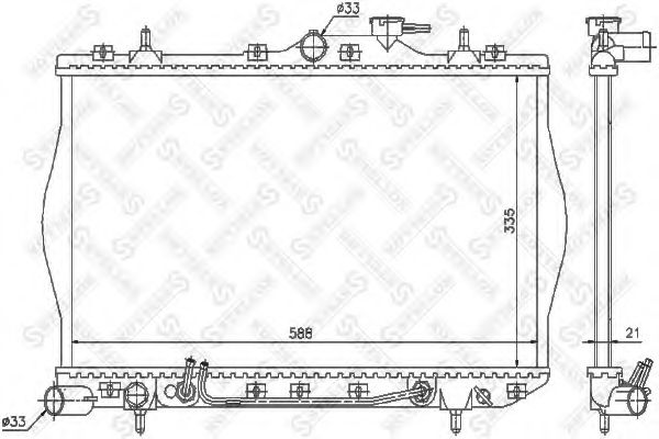STELLOX 10-25302-SX Радиатор, охлаждение двигателя для HYUNDAI (Хендай) STELLOX 10-25302-SX Радиатор, охлаждение двигателя для HYUNDAI (Хендай)