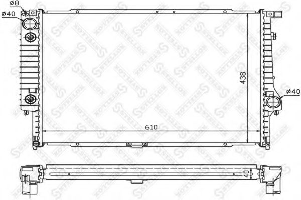 STELLOX 10-25415-SX Радиатор, охлаждение двигателя для BMW 7 (Бмв 7) STELLOX 10-25415-SX Радиатор, охлаждение двигателя для BMW 7 (Бмв 7)