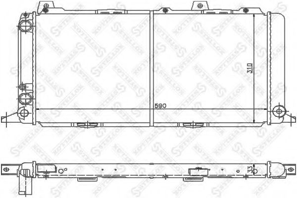 STELLOX 10-25531-SX Радиатор, охлаждение двигателя для AUDI 80 (Ауди 80) STELLOX 10-25531-SX Радиатор, охлаждение двигателя для AUDI 80 (Ауди 80)