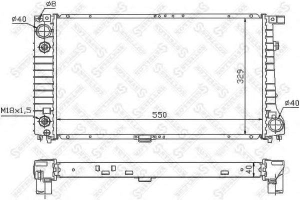 STELLOX 10-25557-SX Радиатор, охлаждение двигателя для BMW 7 (Бмв 7) STELLOX 10-25557-SX Радиатор, охлаждение двигателя для BMW 7 (Бмв 7)