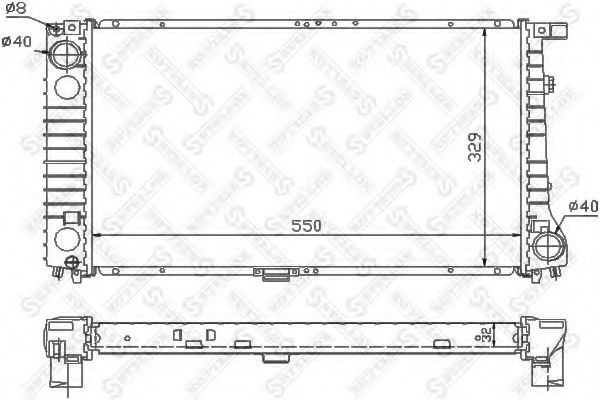 STELLOX 10-25568-SX Радиатор, охлаждение двигателя для BMW 7 (Бмв 7) STELLOX 10-25568-SX Радиатор, охлаждение двигателя для BMW 7 (Бмв 7)