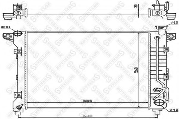 STELLOX 10-25617-SX Радиатор, охлаждение двигателя для DODGE DAKOTA (Додж Дакота) STELLOX 10-25617-SX Радиатор, охлаждение двигателя для DODGE DAKOTA (Додж Дакота)