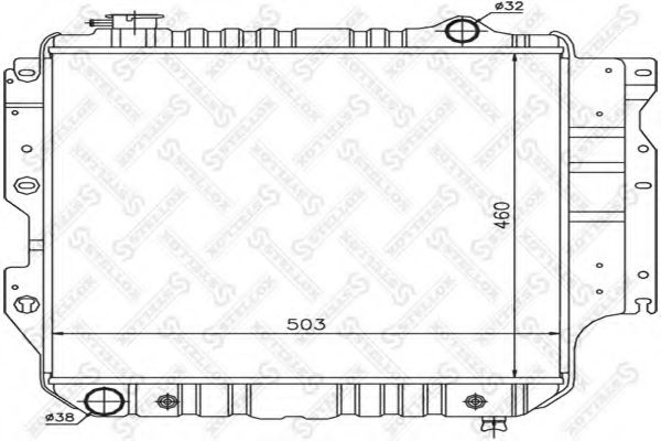 STELLOX 10-25628-SX Радиатор, охлаждение двигателя для JEEP WRANGLER / TJ II (Джип Вранглэр / тж 2) STELLOX 10-25628-SX Радиатор, охлаждение двигателя для JEEP WRANGLER / TJ II (Джип Вранглэр / тж 2)