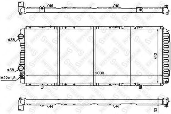 STELLOX 10-25679-SX Радиатор, охлаждение двигателя для CITROëN (Cитроëн) STELLOX 10-25679-SX Радиатор, охлаждение двигателя для CITROëN (Cитроëн)