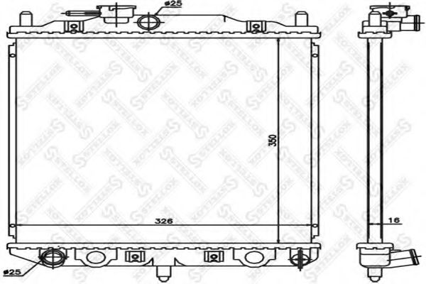 STELLOX 10-25710-SX Радиатор, охлаждение двигателя для DAIHATSU MIRA IV (Дайхатсу Мира иv) STELLOX 10-25710-SX Радиатор, охлаждение двигателя для DAIHATSU MIRA IV (Дайхатсу Мира иv)