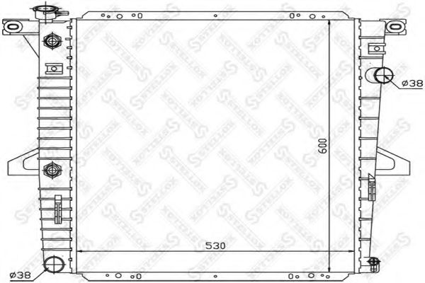 STELLOX 10-25788-SX Радиатор, охлаждение двигателя для FORD-USA (Форд-уса) STELLOX 10-25788-SX Радиатор, охлаждение двигателя для FORD-USA (Форд-уса)