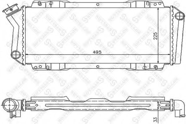 STELLOX 10-25801-SX Радиатор, охлаждение двигателя для FORD FIESTA (Форд Фиэста) STELLOX 10-25801-SX Радиатор, охлаждение двигателя для FORD FIESTA (Форд Фиэста)