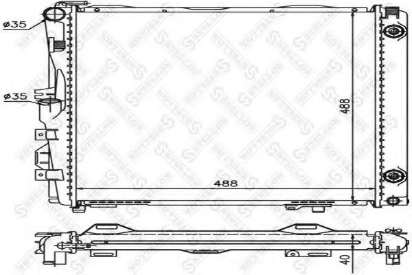 STELLOX 10-25899-SX Радиатор, охлаждение двигателя для MERCEDESBENZ (Мерседес бенц) STELLOX 10-25899-SX Радиатор, охлаждение двигателя для MERCEDESBENZ (Мерседес бенц)
