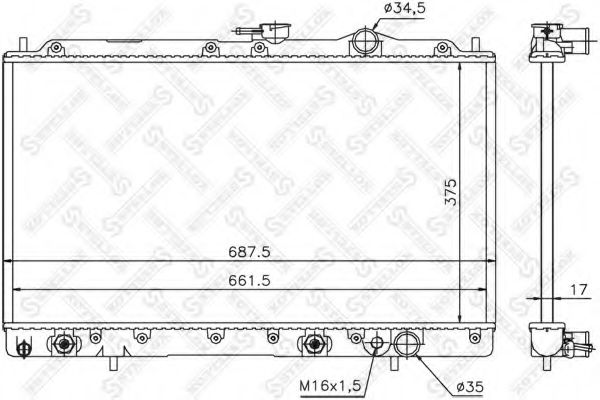 STELLOX 10-25944-SX Радиатор, охлаждение двигателя для MITSUBISHI ETERNA IV (Митсубиши/митсубиси Этэрна иv) STELLOX 10-25944-SX Радиатор, охлаждение двигателя для MITSUBISHI ETERNA IV (Митсубиши/митсубиси Этэрна иv)
