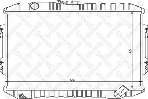 STELLOX 10-25951-SX Радиатор, охлаждение двигателя для MITSUBISHI PAJERO/SHOGUN (Митсубиши/митсубиси Пажэро/шогун) STELLOX 10-25951-SX Радиатор, охлаждение двигателя для MITSUBISHI PAJERO/SHOGUN (Митсубиши/митсубиси Пажэро/шогун)