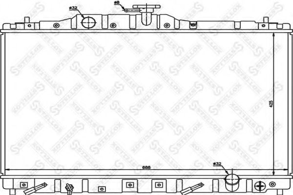 STELLOX 10-26082-SX Радиатор, охлаждение двигателя для HONDA (Хонда) STELLOX 10-26082-SX Радиатор, охлаждение двигателя для HONDA (Хонда)