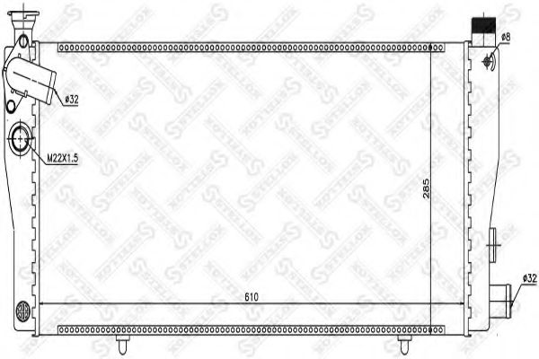 STELLOX 10-26138-SX Радиатор, охлаждение двигателя для PEUGEOT (Пежо) STELLOX 10-26138-SX Радиатор, охлаждение двигателя для PEUGEOT (Пежо)