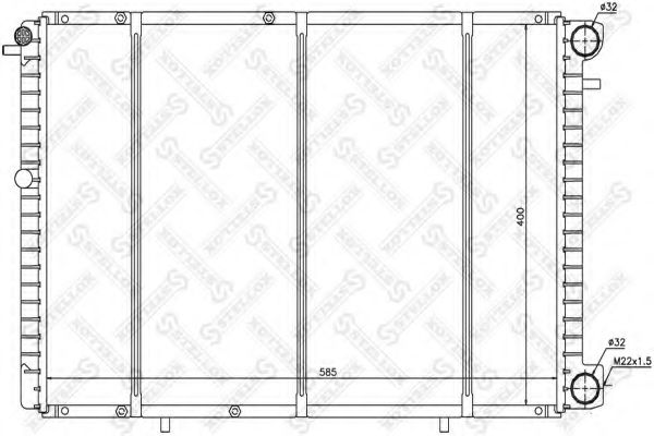 STELLOX 10-26184-SX Радиатор, охлаждение двигателя 