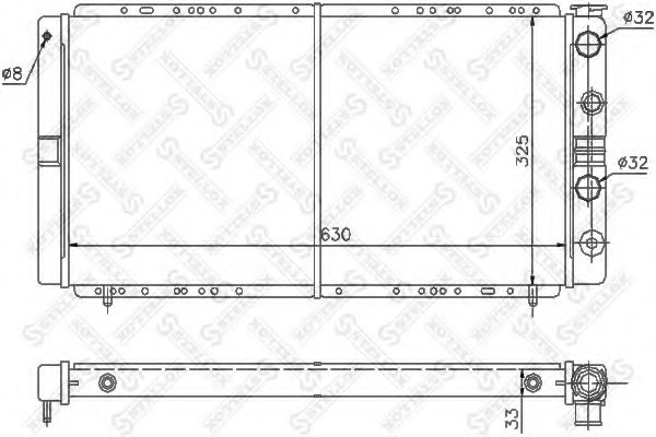 STELLOX 10-26196-SX Радиатор, охлаждение двигателя для RENAULT ESPACE (Рено Эспаcэ) STELLOX 10-26196-SX Радиатор, охлаждение двигателя для RENAULT ESPACE (Рено Эспаcэ)