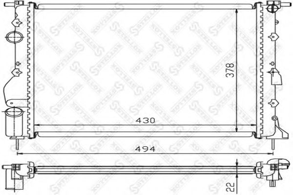 STELLOX 10-26198-SX Радиатор, охлаждение двигателя для NISSAN KUBISTAR (Ниссан Кубистар) STELLOX 10-26198-SX Радиатор, охлаждение двигателя для NISSAN KUBISTAR (Ниссан Кубистар)