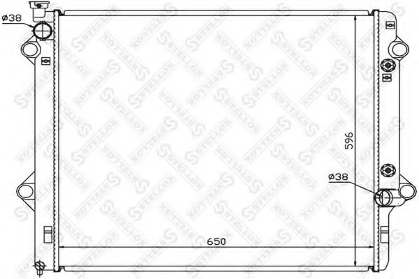 STELLOX 10-26331-SX Радиатор, охлаждение двигателя 
