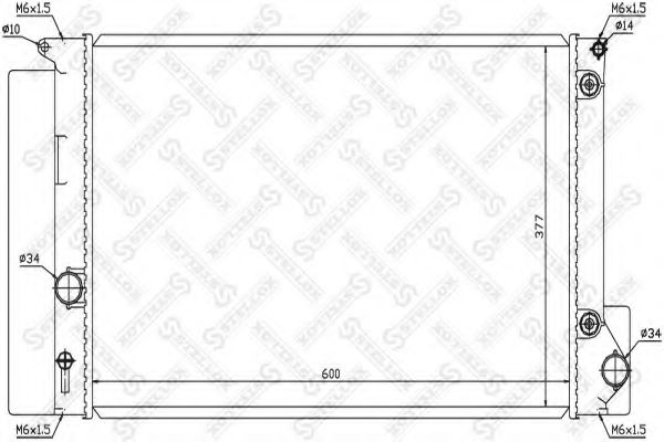STELLOX 10-26363-SX Радиатор, охлаждение двигателя 