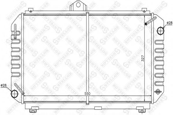 STELLOX 10-26368-SX Радиатор, охлаждение двигателя 