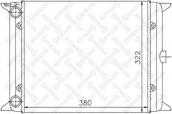 STELLOX 10-26408-SX Радиатор, охлаждение двигателя для VOLKSWAGEN GOLF (Фольксваген Голф) STELLOX 10-26408-SX Радиатор, охлаждение двигателя для VOLKSWAGEN GOLF (Фольксваген Голф)