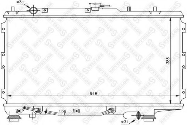 STELLOX 10-26466-SX Радиатор, охлаждение двигателя для KIA MENTOR (Киа Мэнтор) STELLOX 10-26466-SX Радиатор, охлаждение двигателя для KIA MENTOR (Киа Мэнтор)