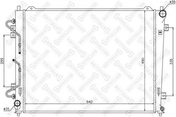 STELLOX 10-26508-SX Радиатор, охлаждение двигателя 
