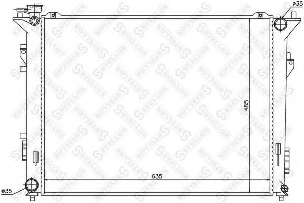 STELLOX 10-26523-SX Радиатор, охлаждение двигателя 