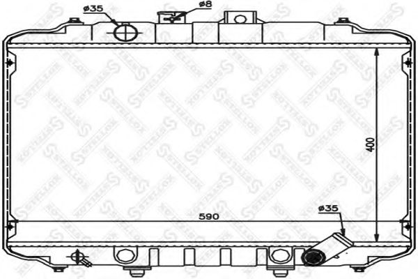 STELLOX 10-26528-SX Радиатор, охлаждение двигателя для MITSUBISHI L 300 STARWAGON (Митсубиши/митсубиси Л 300 старвагон) STELLOX 10-26528-SX Радиатор, охлаждение двигателя для MITSUBISHI L 300 STARWAGON (Митсубиши/митсубиси Л 300 старвагон)